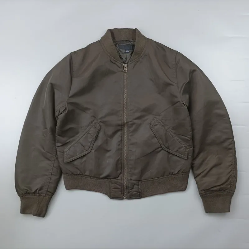 Uniqlo Casual Bomber jacket Wanita brown photo 1