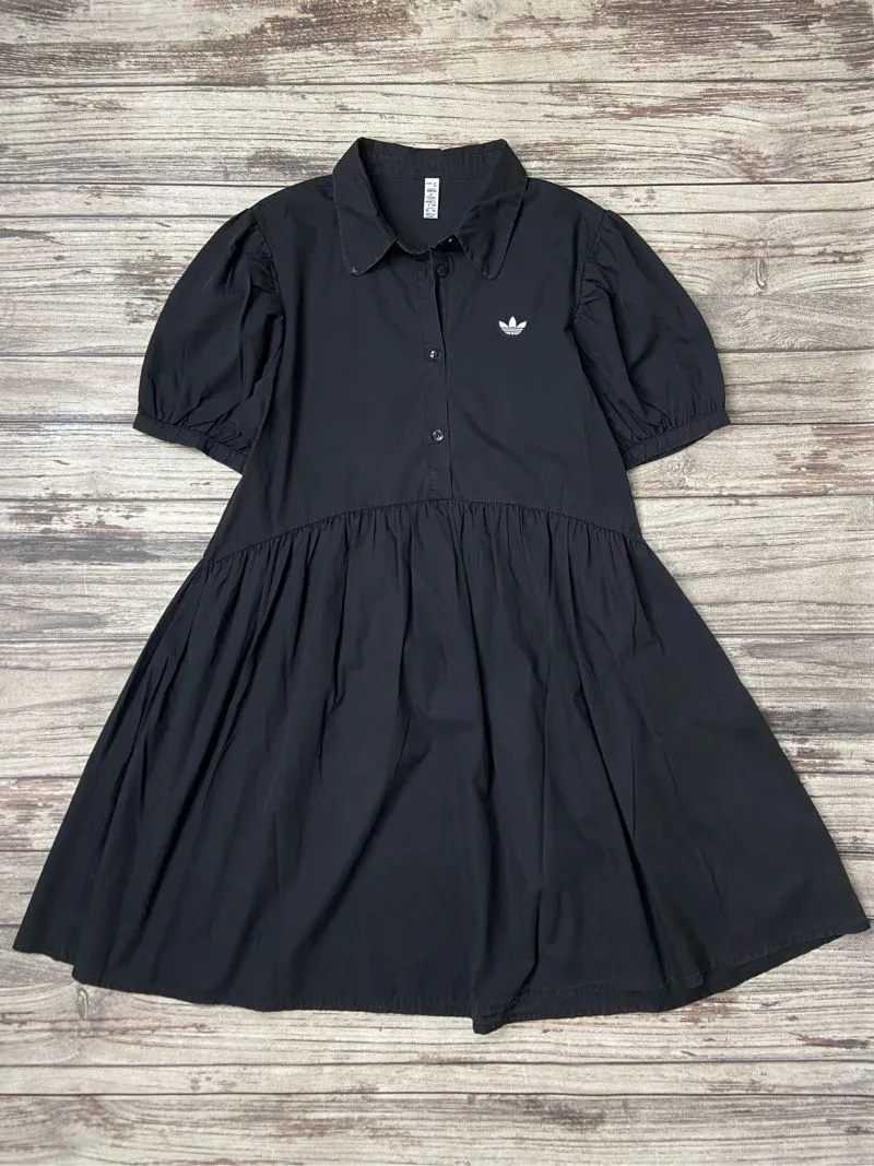 Adidas Y2K Puffy Dress Midi Black Washed photo 1