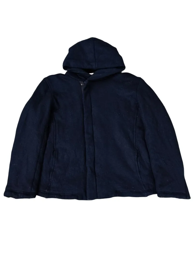 Morgan Homme short military double zipper coat hoodie navy  photo 1