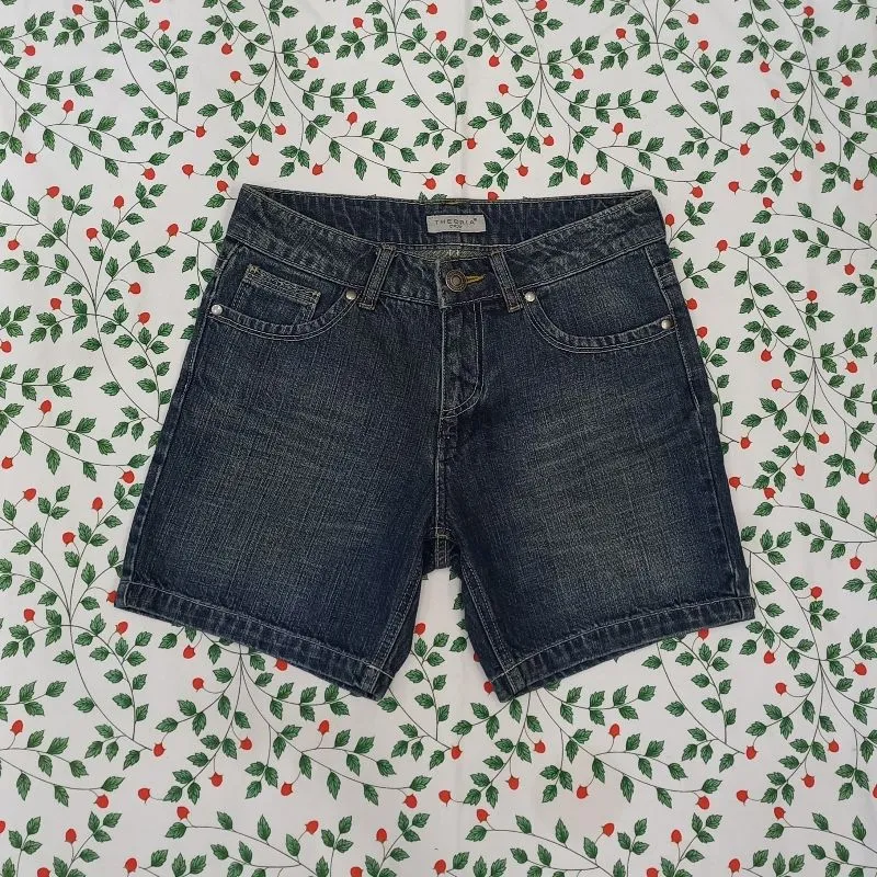 vintage theoria denim shorts photo 1