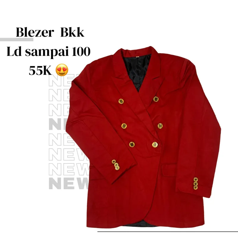 Casual Blazer Wanita red photo 1