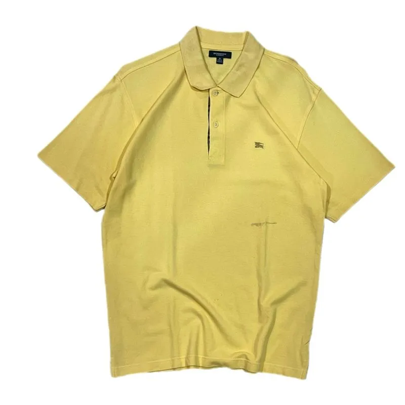 Burberry London Small Eimbordery Logo Mustard Polo Shirt photo 1