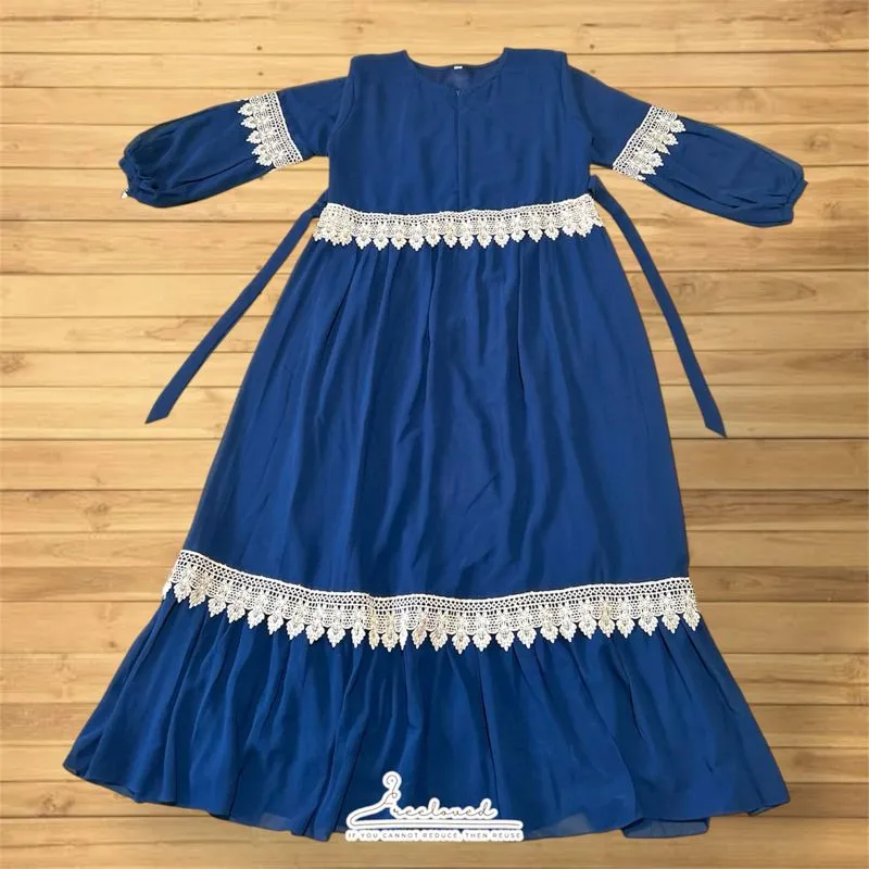 Set Gamis Syar'i Muslim Anak Perempuan 9 - 12 tahumn model R photo 1