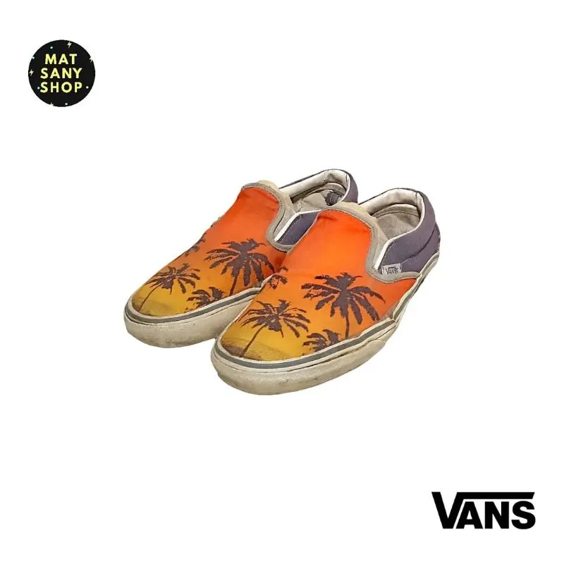 Sepatu Kets Sneaker Skate Vans Classic Slip On Aloha Sunset photo 1