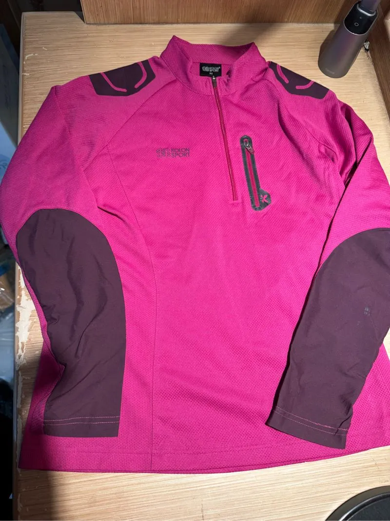Kaos Kolon Sport Baselayer Pink Kaos Gunung Outdoor Hiking T photo 1