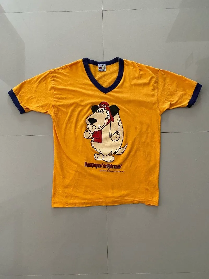 KAOS TSHIT VTG WACKY RACES DASTARDLY & MUTTLEY photo 1