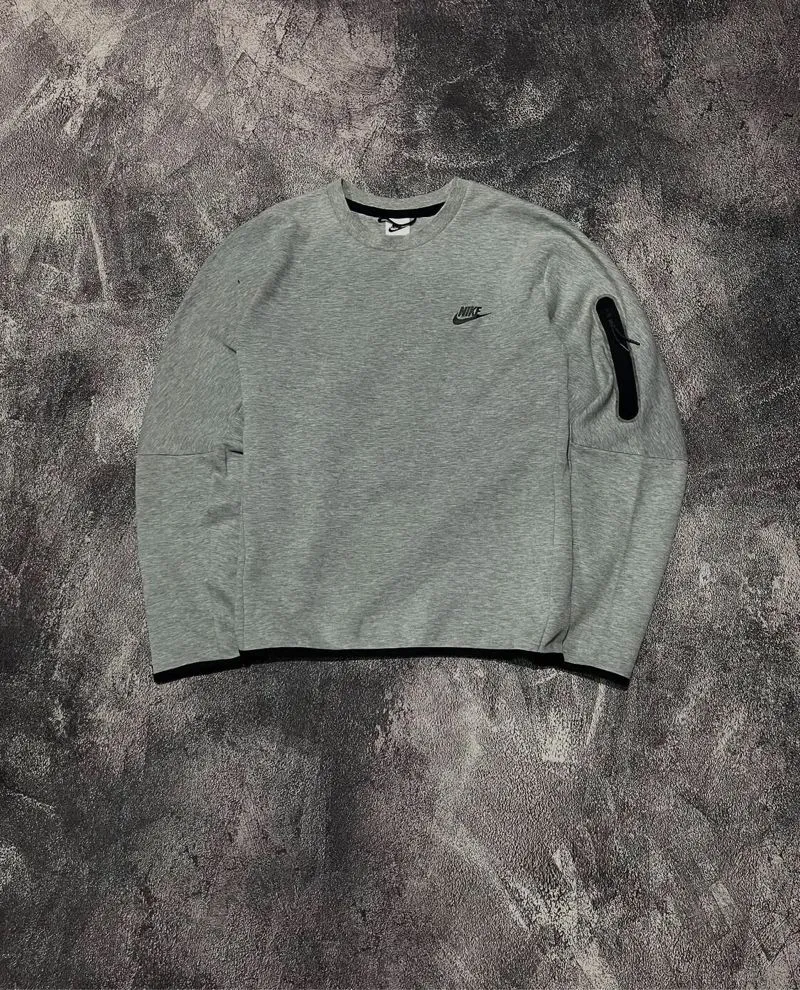 Crewneck Nike Tech Fleece Side Pocket LightGrey photo 1
