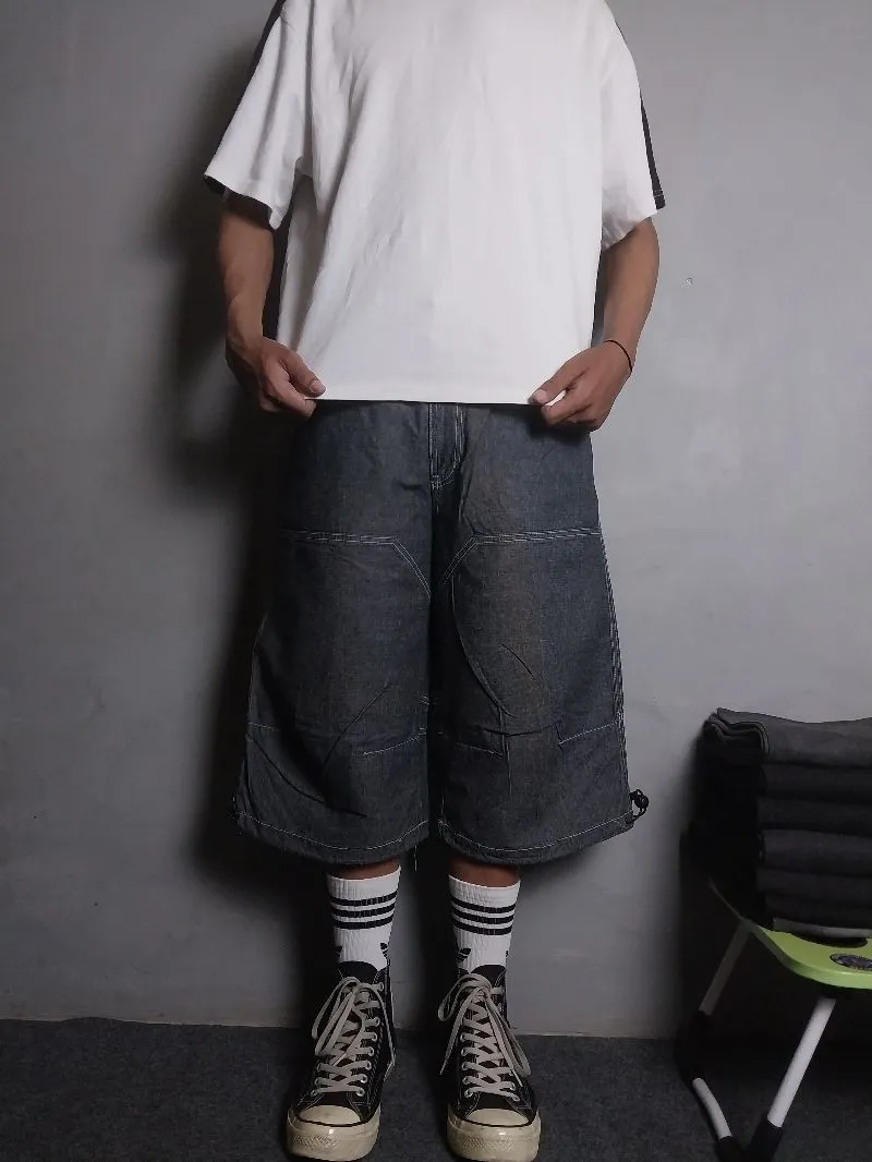 Streetwear Y2K Short Pria gray photo 1