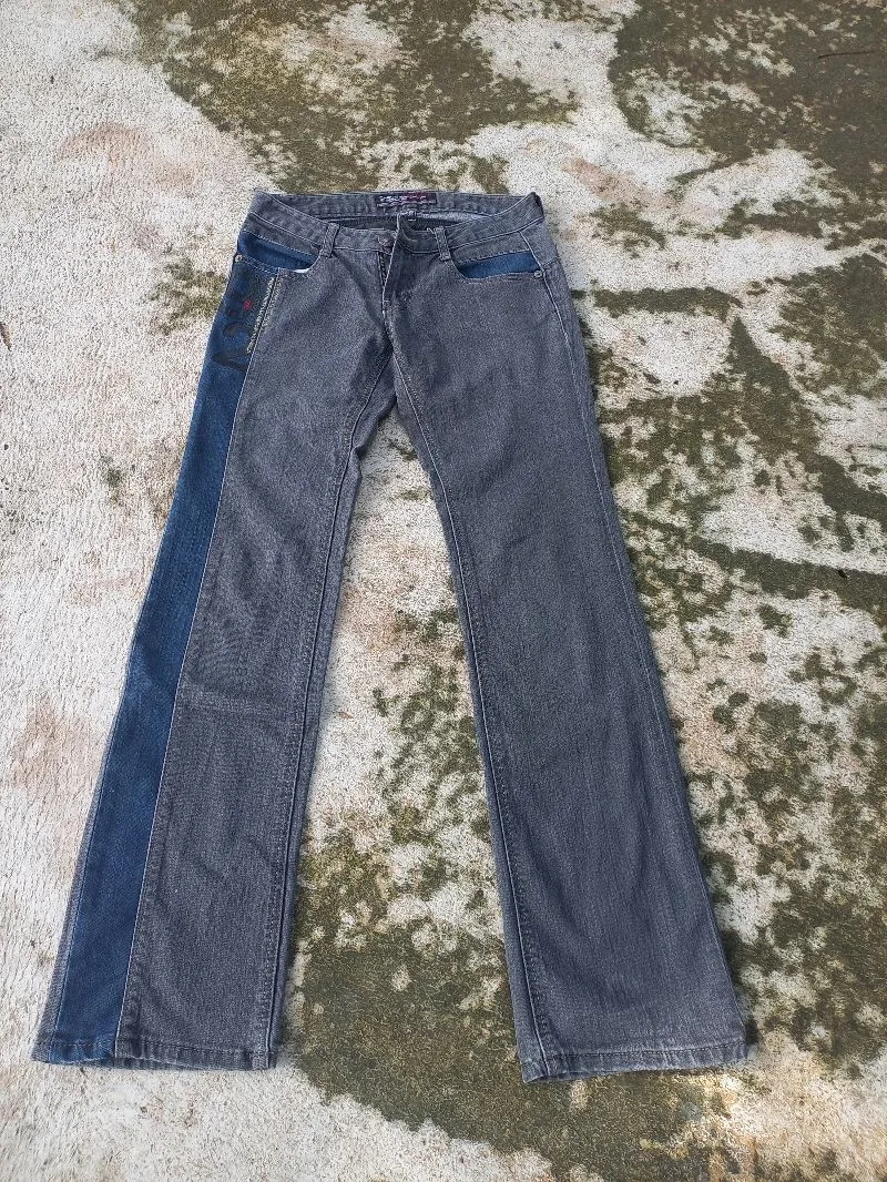 FUBU Vintage Y2K Jeans Pria navy gray photo 1