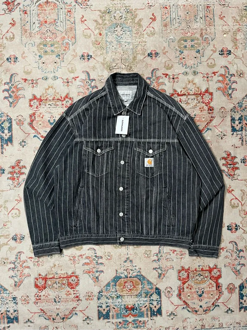 CARHARTT WIP ORLEAN JACKET STRIPES DENIM photo 1