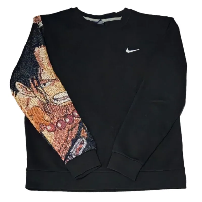 Crewneck nike rework one piece portgas d ace knitwear photo 1