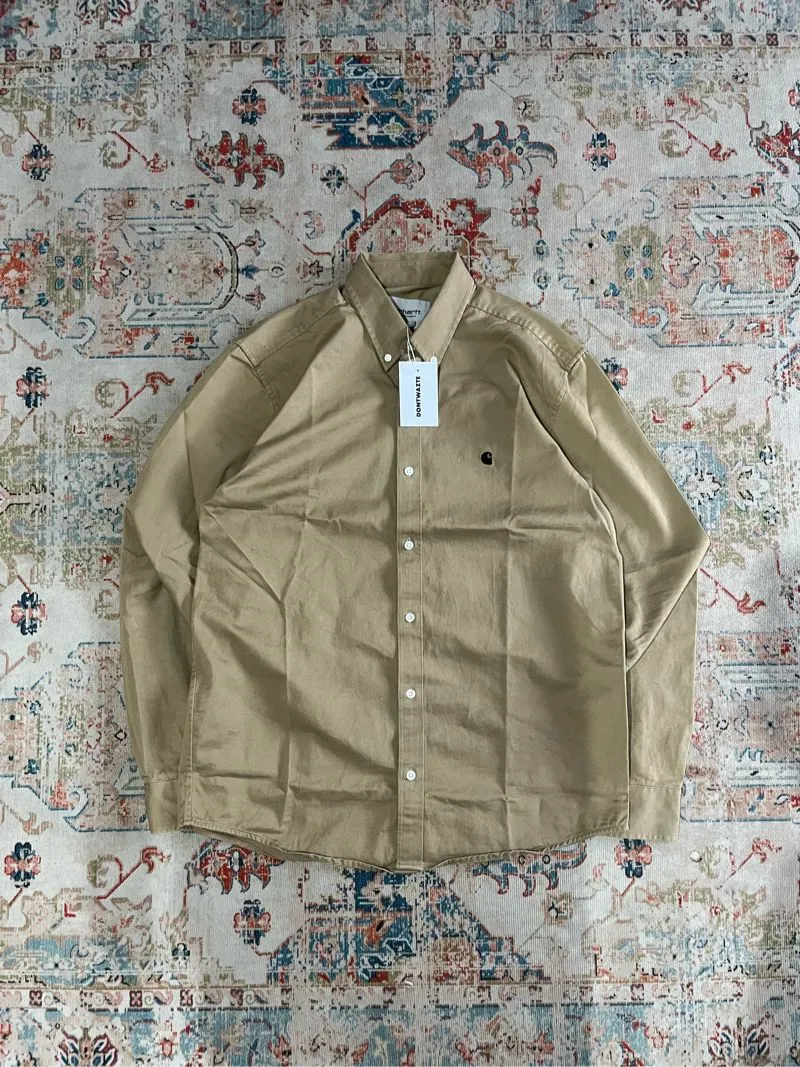CARHARTT WIP L/S MADISON SHIRT LEATHER photo 1