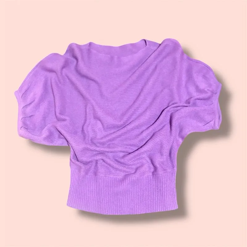 BLOUSE RAJUT LILAC photo 1