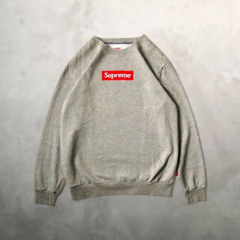 Supreme Vintage Streetwear Sweater Pria gray photo 1