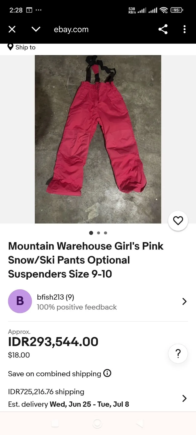 Celana Snowboard/ Ski Kodok, Romper, Jumpsuit, Overall