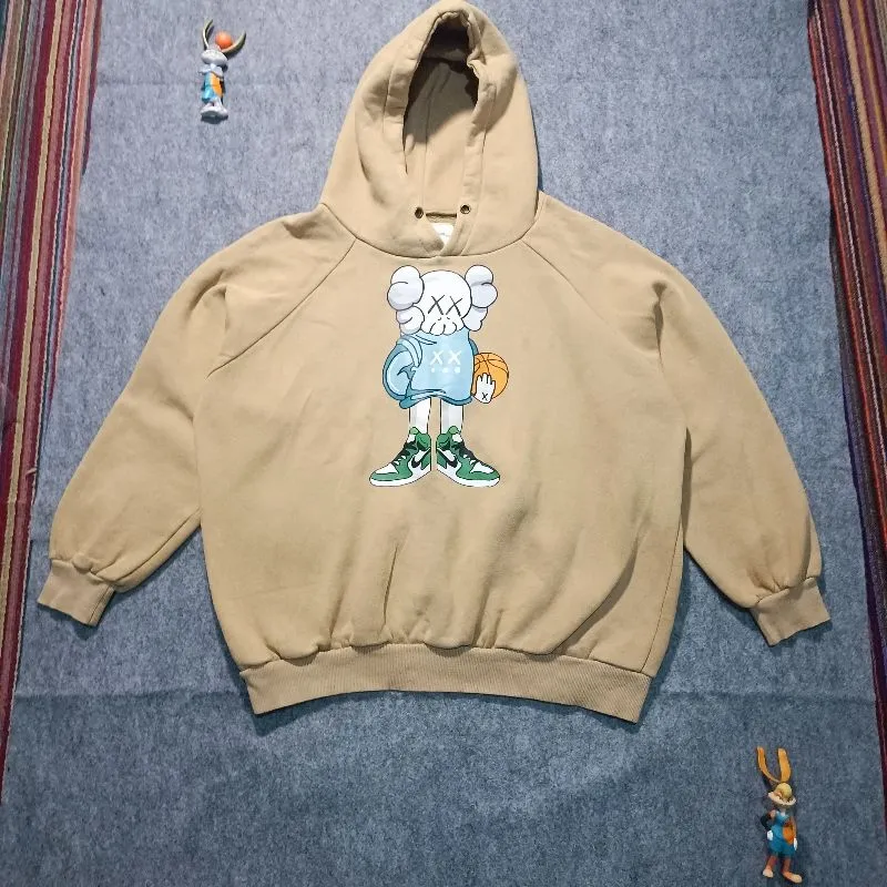 Hoodie Kaws By Girl's Recipe Korea Fleece Tebal Size XL-XXL photo 1