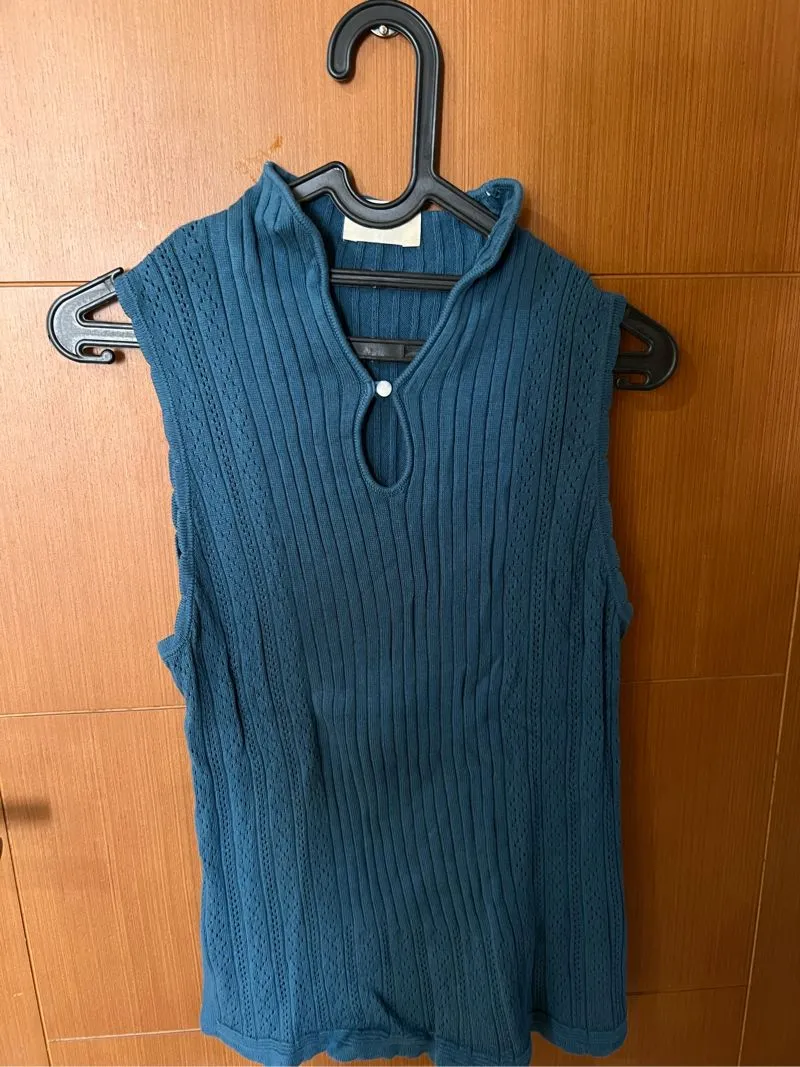 Sissae chic sleveless teal all size photo 1