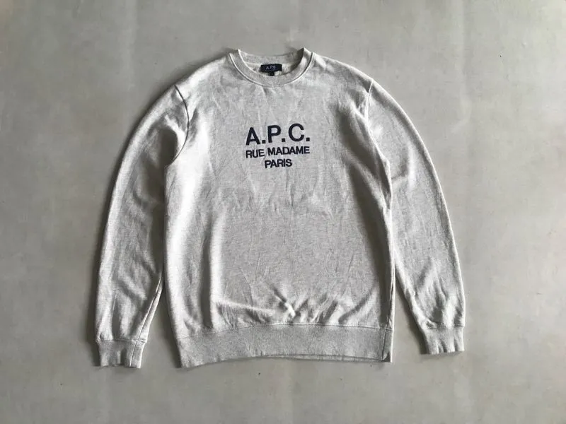APC SWEATSHIRT LOGO EMBROIDERED photo 1