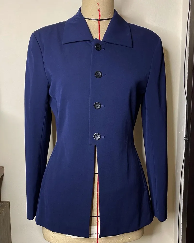 Yohji Yamamoto Avant Garde Minimalist Blazer Pria navy black photo 1