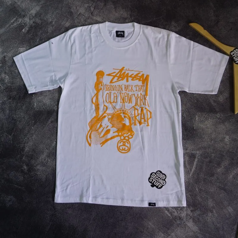 Stussy Streetwear Skater T-shirt Pria white photo 1