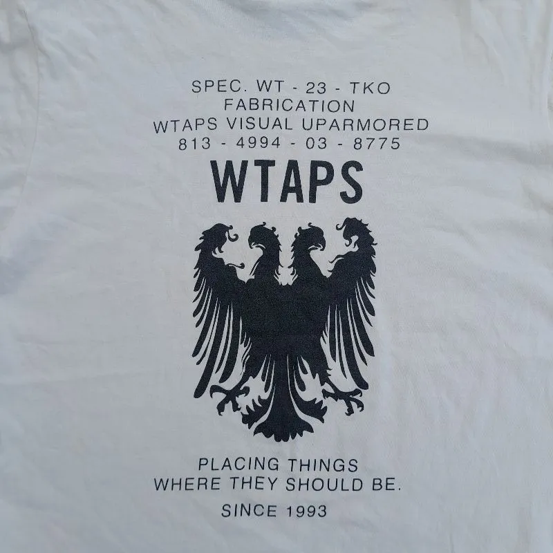 WTAPS Streetwear Skater T-shirt Pria white photo 1