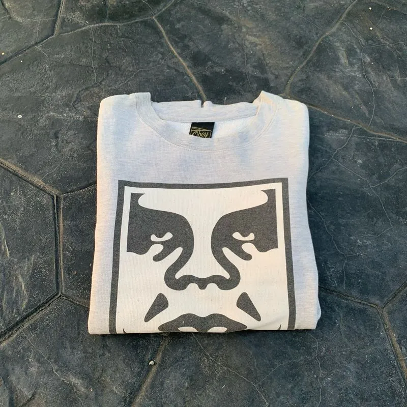 Obey Vintage Streetwear Sweatshirt Pria gray photo 1