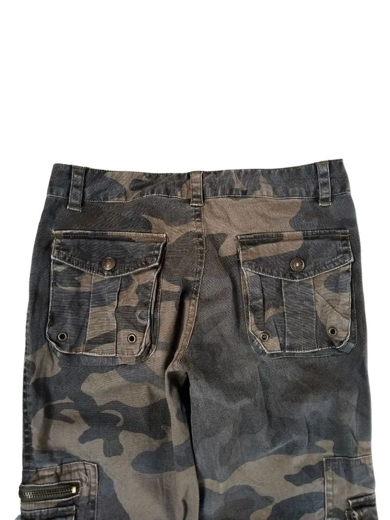 Y2k freedom benefit army flare pants photo 1