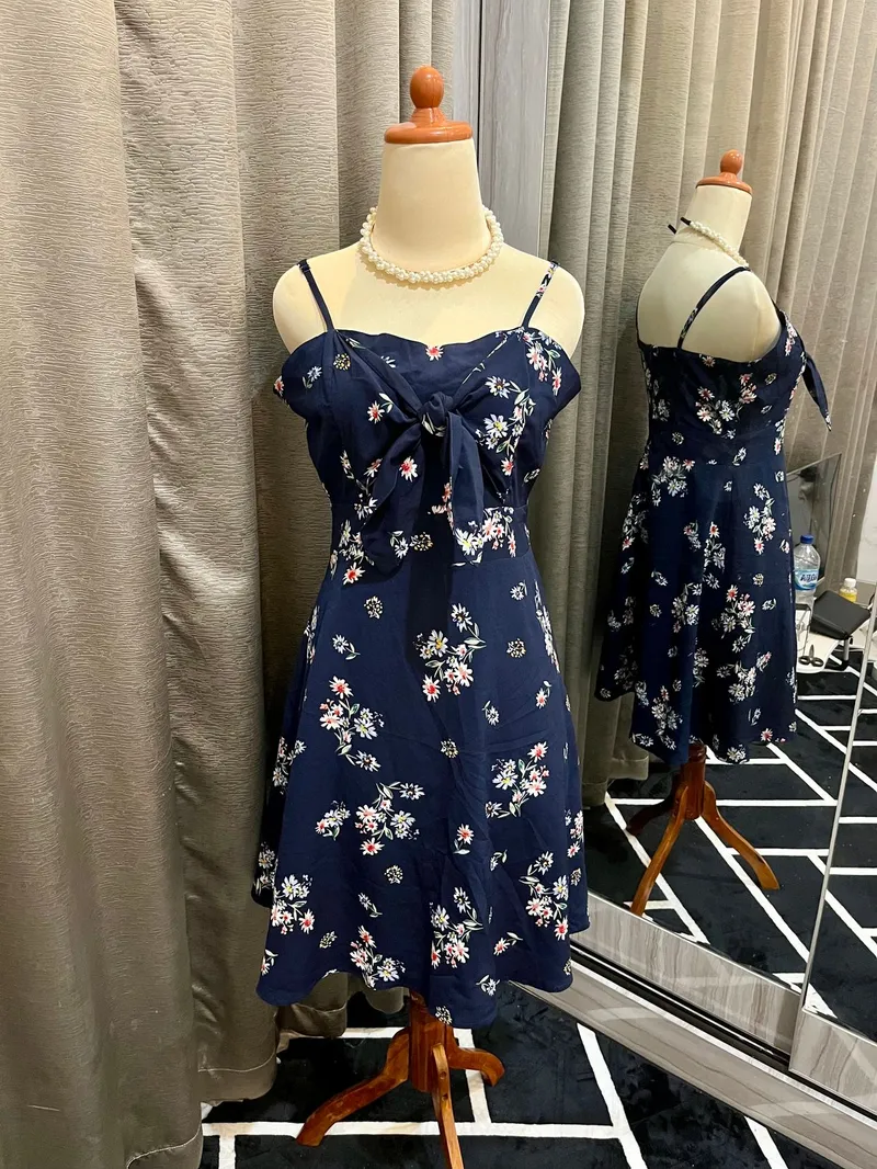 Coquette Summer dress Wanita navy photo 1