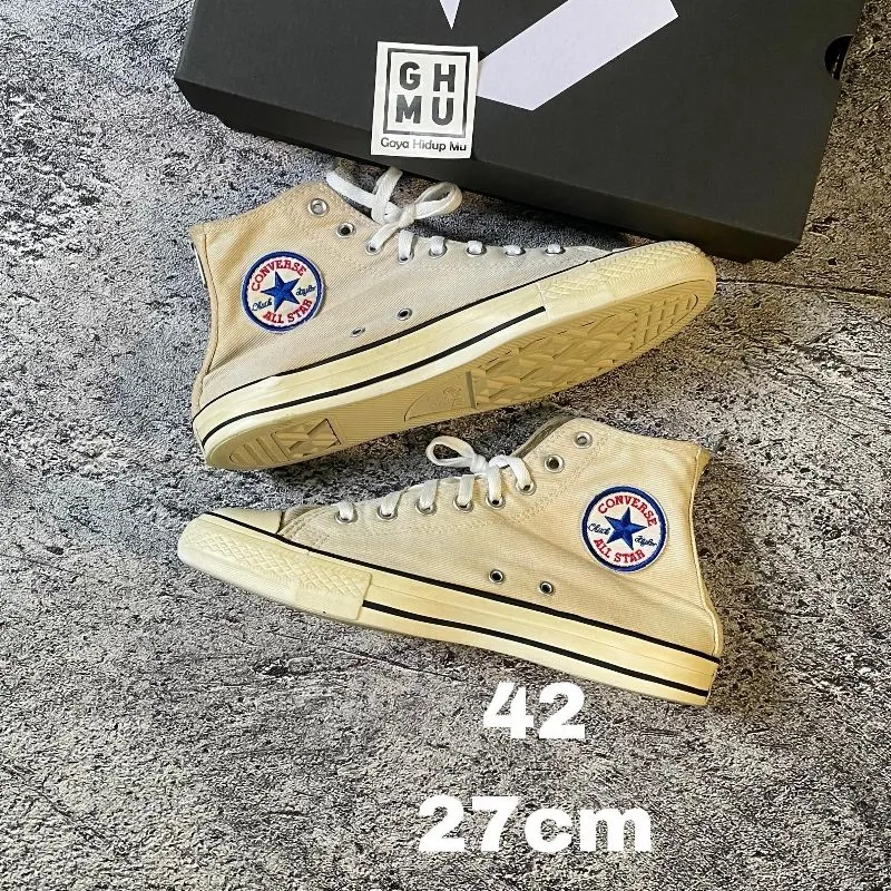 Converse Allstar Hi White Zipper Original Rare Item photo 1