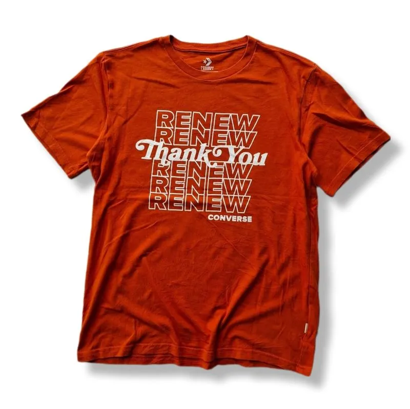 Converse Streetwear T-shirt Pria orange photo 1