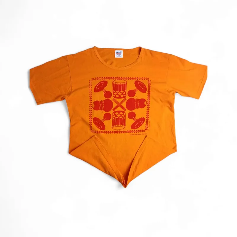 Vintage Y2K T-shirt Pria orange photo 1