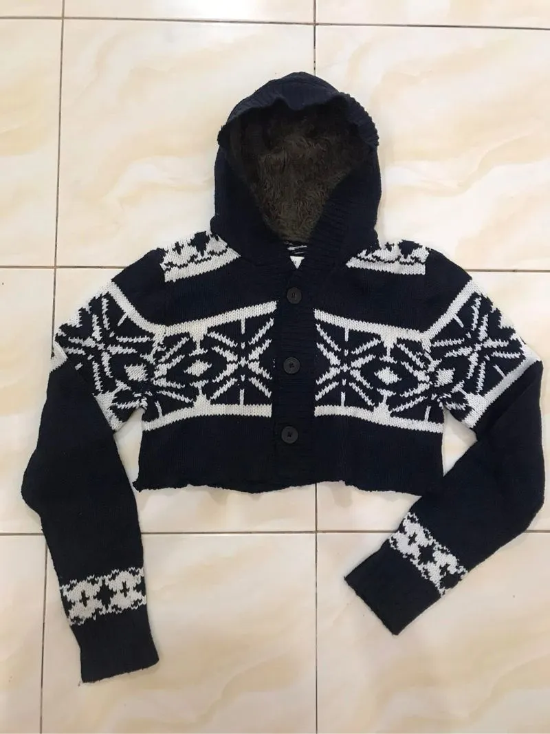 Hoodie Knitwear Crop  photo 1