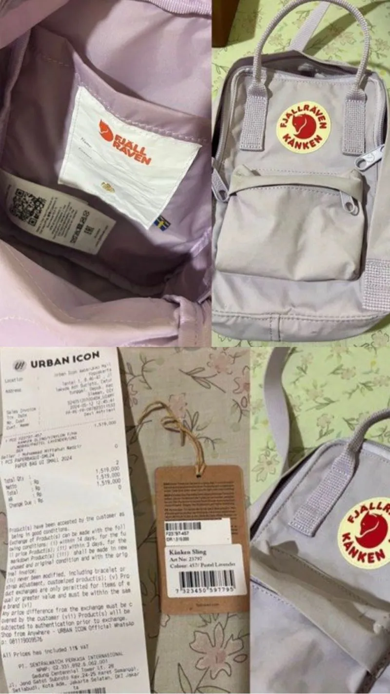 Kanken Mini Fake And Real Fjallraven Kanken Slingbag Kanken Preloved