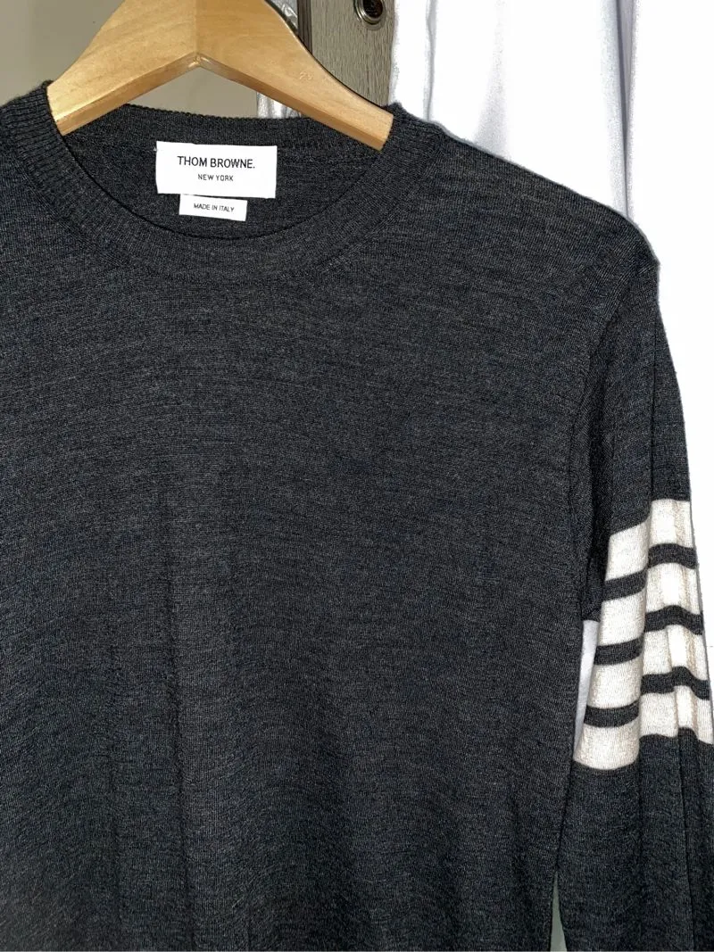 Authentic thom browne 4 bar pull-over made in italy photo 1