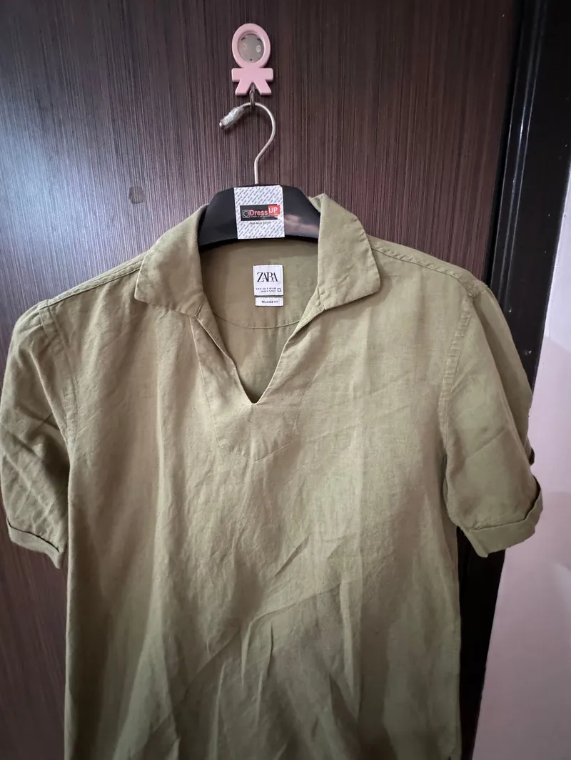 ZARA Casual Casual shirt Pria navy photo 1