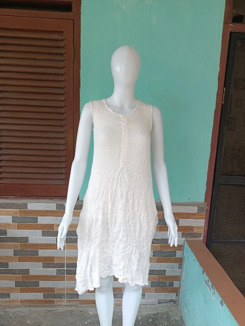 DRESS PUTIH KATUN photo 1