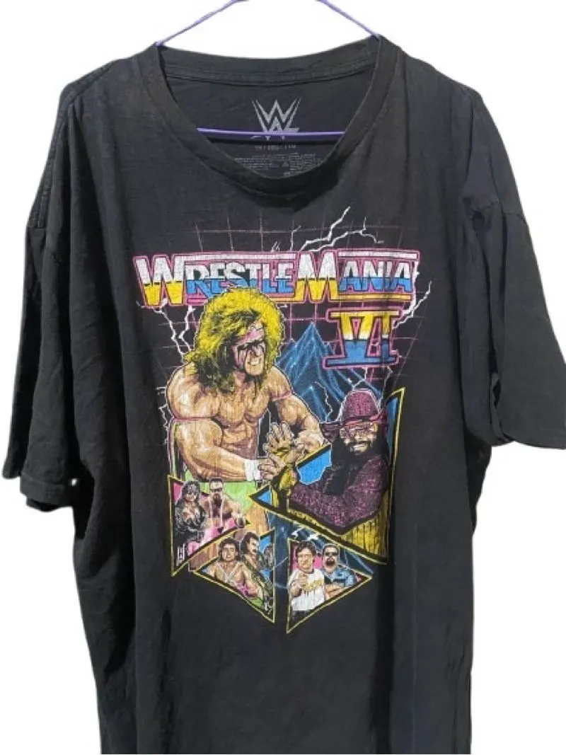 WWE VINTAGE WRESTLEMANIA VI T SHIRT photo 1