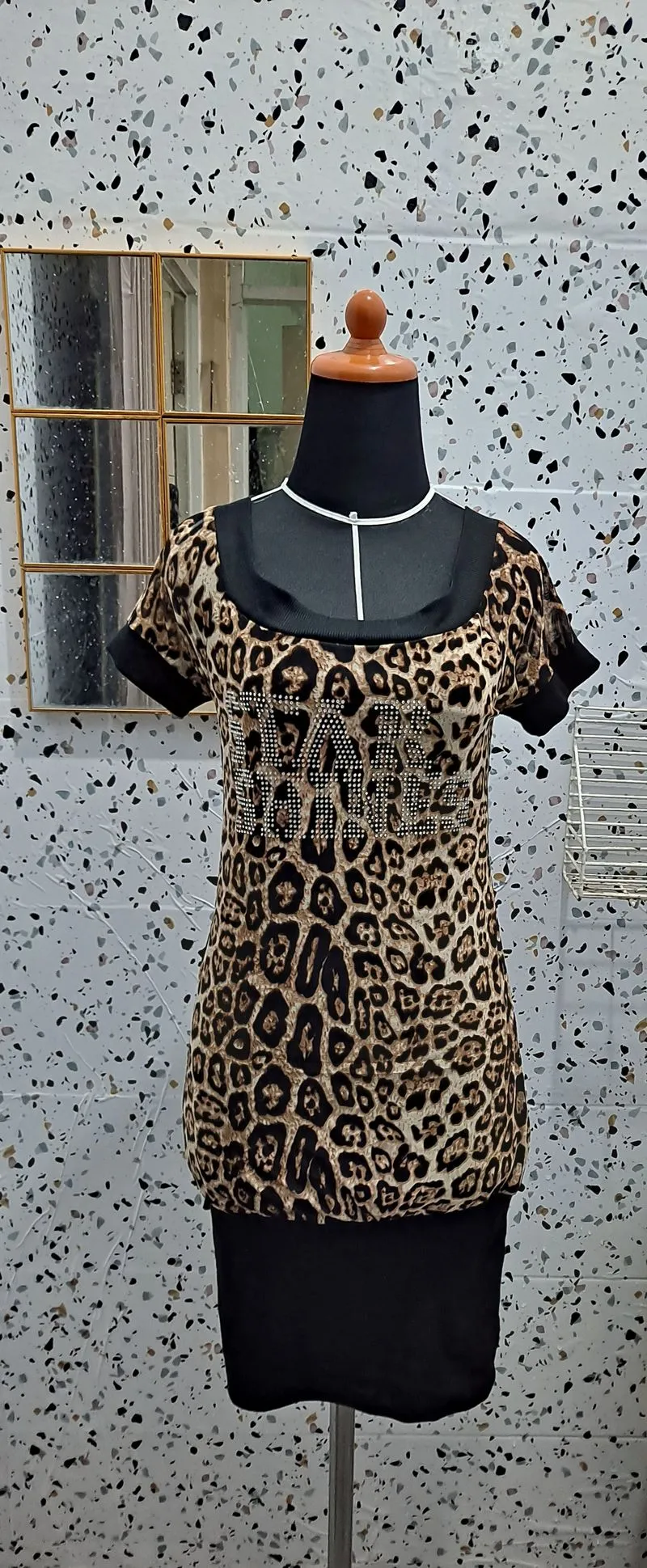 Casual Blouse Wanita brown black photo 1