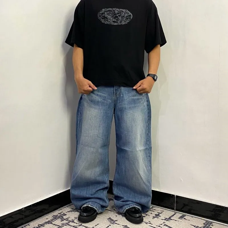 OOTJ baggy blue washed jeans photo 1