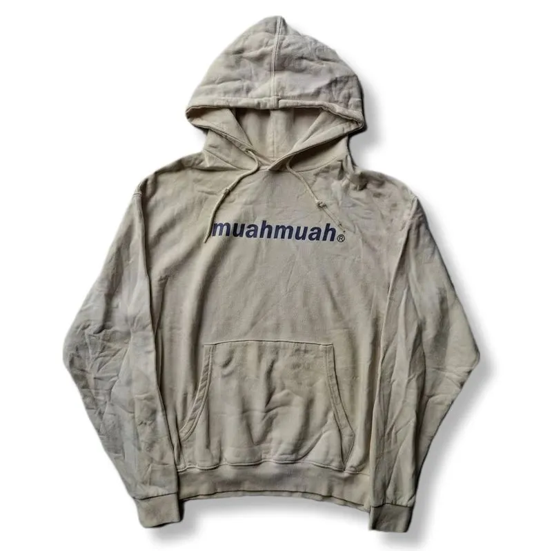 Muah Muah Streetwear Hoody Pria gray photo 1