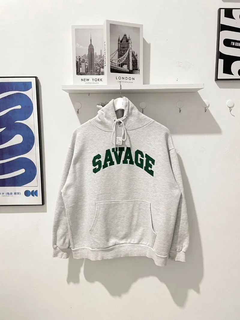 Hoodie SAVAGE Grey Misty photo 1