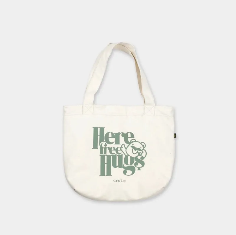 CRSL Casual Tote bag Wanita green cream photo 1