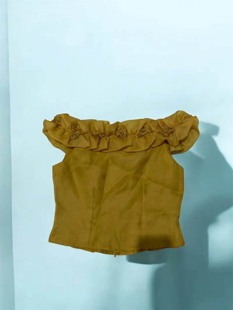 Luxury Blouse Wanita yellow photo 1