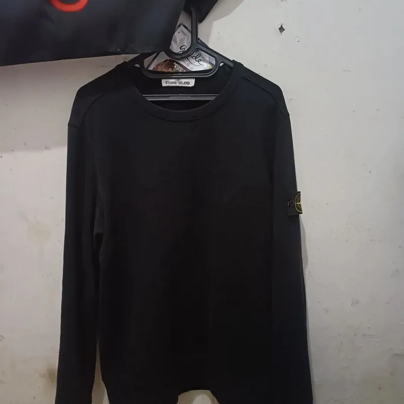 Stone Island Luxury Casual Sweatshirt Pria black photo 1