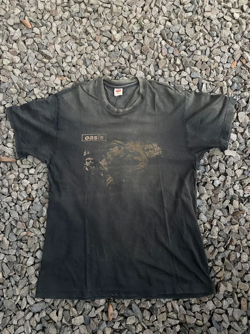 Hanes Vintage Y2K T-shirt Pria black photo 1