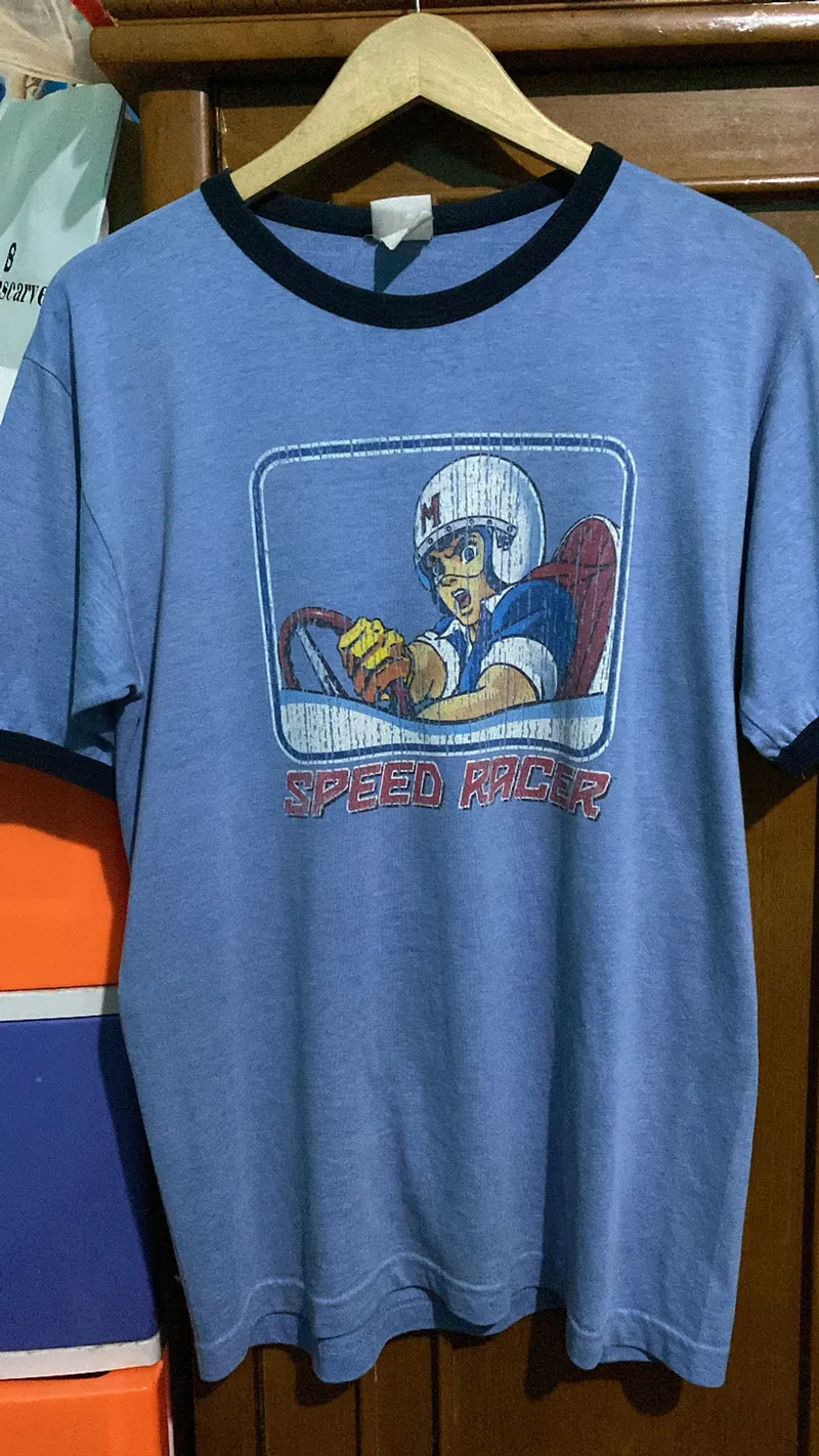 Vintage Y2K T-shirt Pria blue photo 1