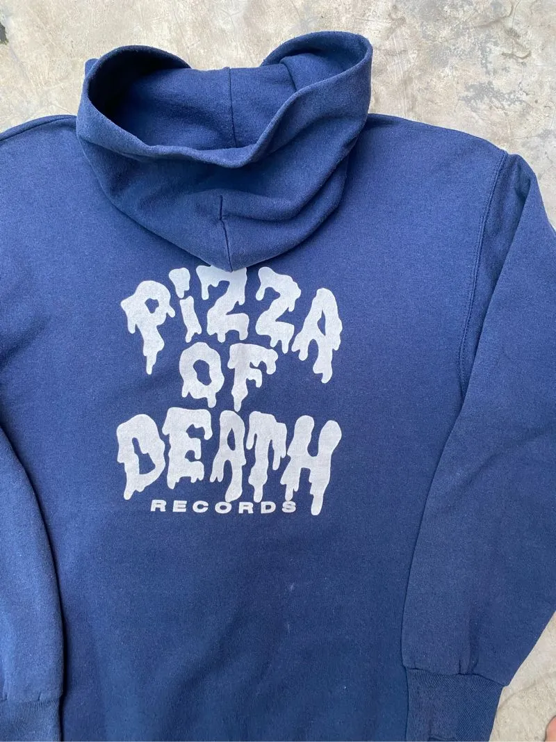 Vintage 90s Pizza of Death Records Zip Hoodie - Preloved
