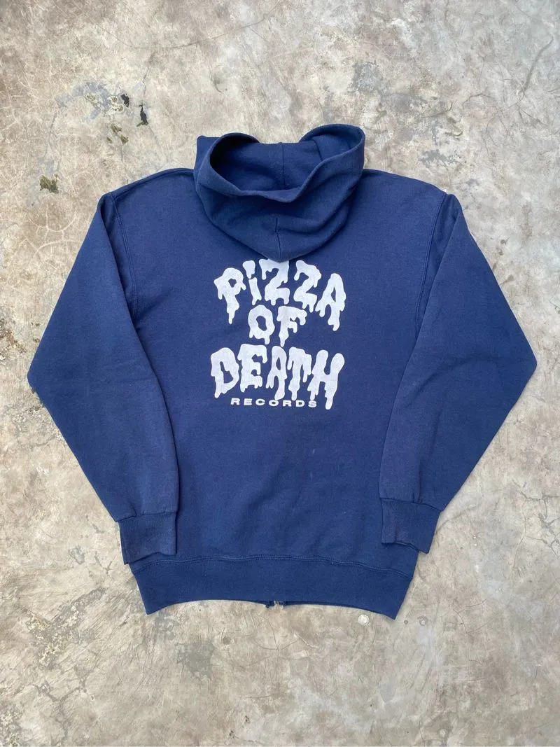 Vintage 90s Pizza of Death Records Zip Hoodie - Preloved