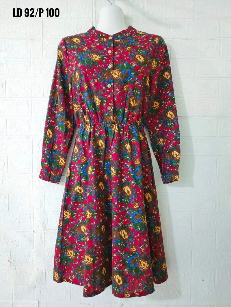 dress bunga vintage photo 1