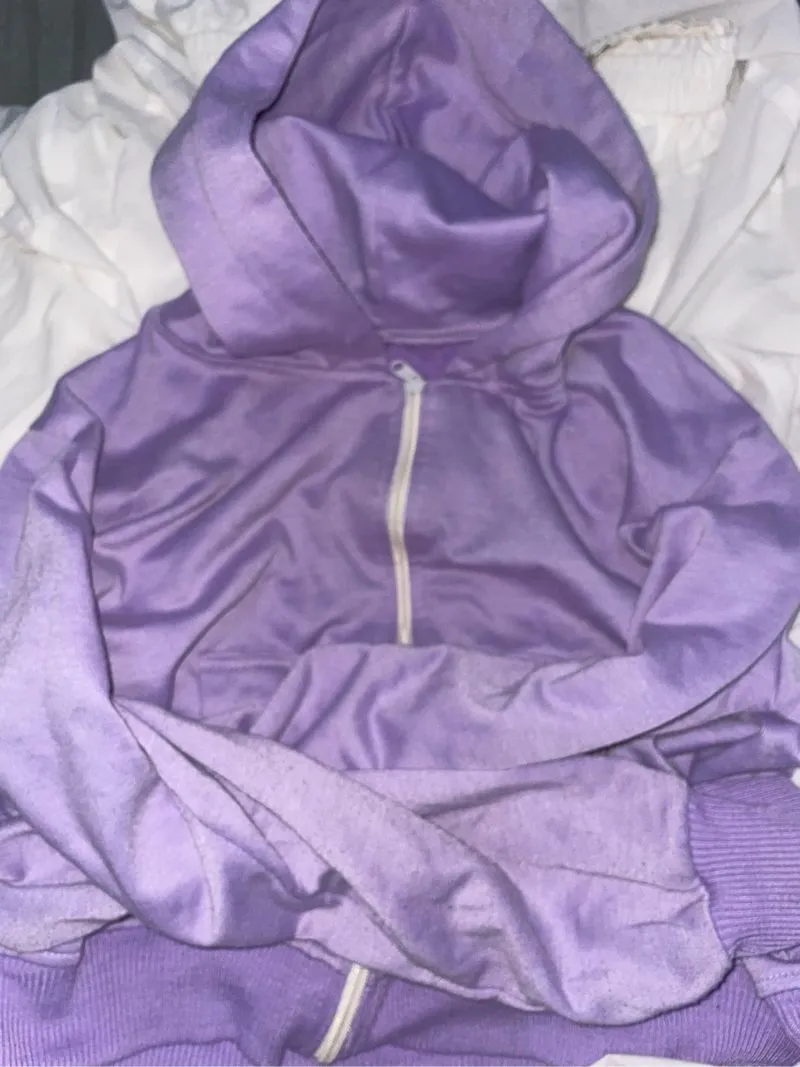 jaket crop ungu photo 1